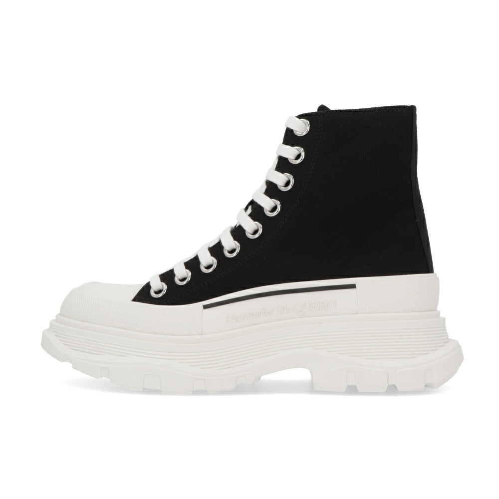 ALEXANDERMCQUEEN ブーツ  ブラック レースアップ ショートブーツ 697080