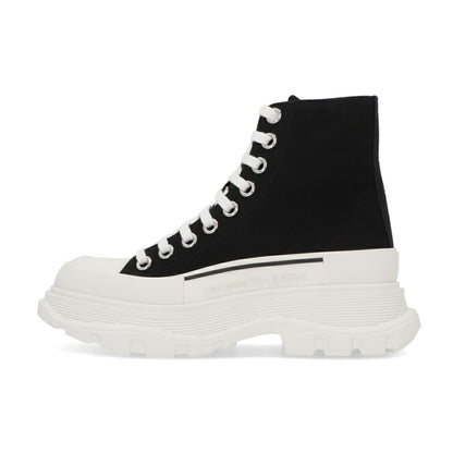 ALEXANDERMCQUEEN ブーツ  ブラック レースアップ ショートブーツ 697080