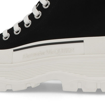 ALEXANDERMCQUEEN ブーツ  ブラック レースアップ ショートブーツ 697080