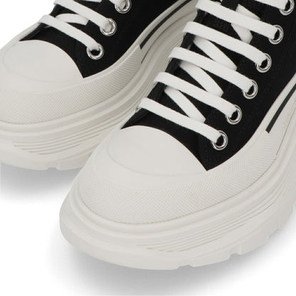 ALEXANDERMCQUEEN ブーツ  ブラック レースアップ ショートブーツ 697080