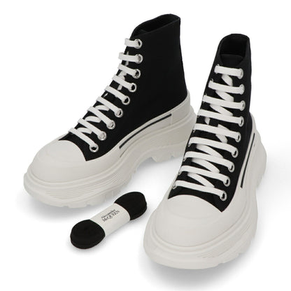 ALEXANDERMCQUEEN ブーツ  ブラック レースアップ ショートブーツ 697080