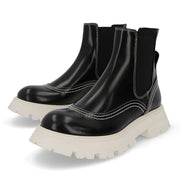 ALEXANDERMCQUEEN ブーツ  ブラック サイドゴア ショートブーツ 708059