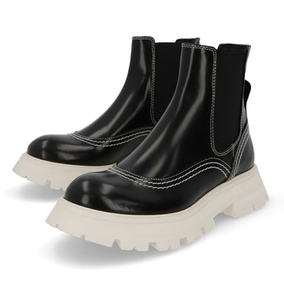 ALEXANDERMCQUEEN ブーツ  ブラック サイドゴア ショートブーツ 708059