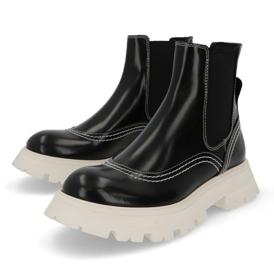 ALEXANDERMCQUEEN ブーツ  ブラック サイドゴア ショートブーツ 708059