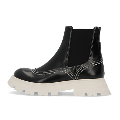 ALEXANDERMCQUEEN ブーツ  ブラック サイドゴア ショートブーツ 708059