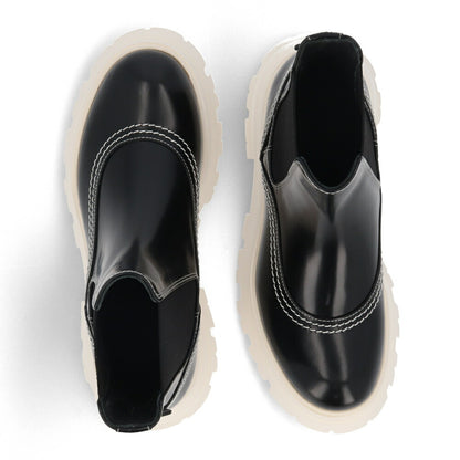 ALEXANDERMCQUEEN ブーツ  ブラック サイドゴア ショートブーツ 708059