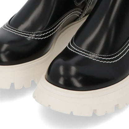 ALEXANDERMCQUEEN ブーツ  ブラック サイドゴア ショートブーツ 708059