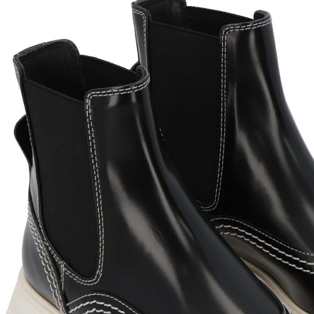 ALEXANDERMCQUEEN ブーツ  ブラック サイドゴア ショートブーツ 708059