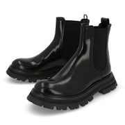 ALEXANDERMCQUEEN ブーツ  ブラック サイドゴア ショートブーツ 757487