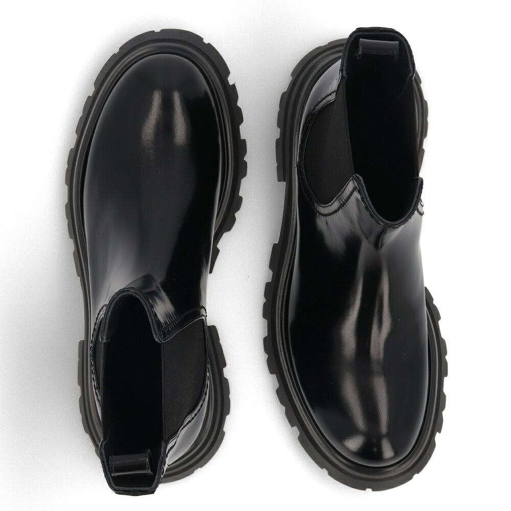 ALEXANDERMCQUEEN ブーツ  ブラック サイドゴア ショートブーツ 757487