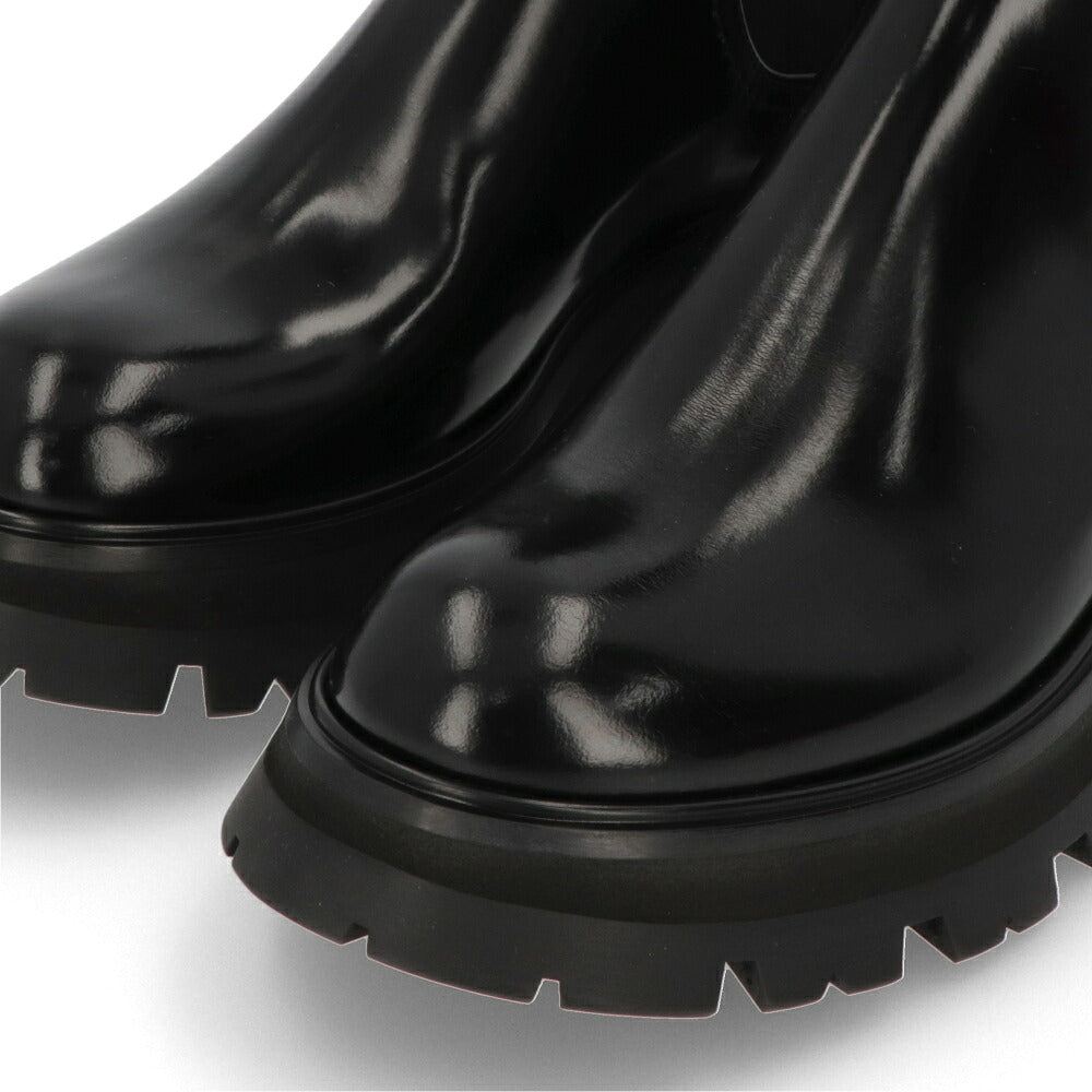 ALEXANDERMCQUEEN ブーツ  ブラック サイドゴア ショートブーツ 757487