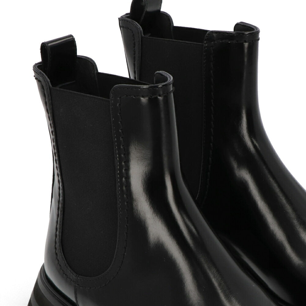 ALEXANDERMCQUEEN ブーツ  ブラック サイドゴア ショートブーツ 757487