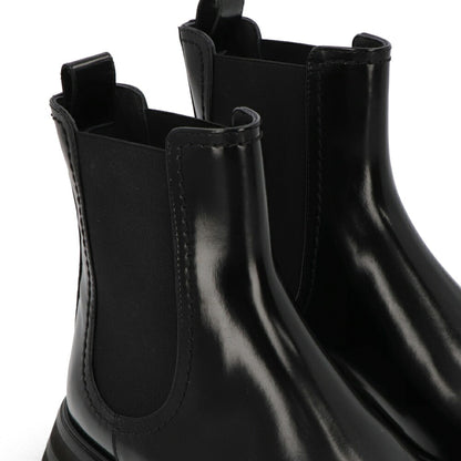 ALEXANDERMCQUEEN ブーツ  ブラック サイドゴア ショートブーツ 757487