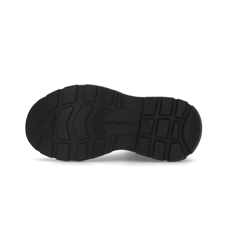 ALEXANDERMCQUEEN ブーツ  ブラック フロントジップ ロングブーツ 766902