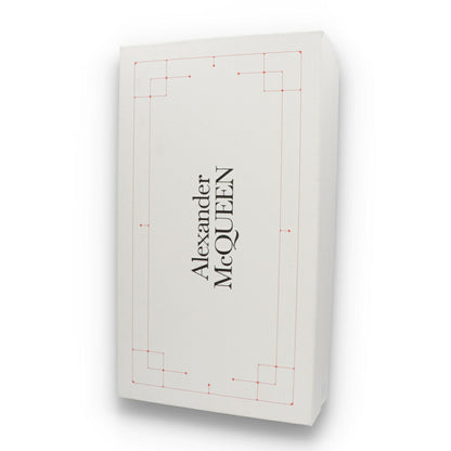 ALEXANDERMCQUEEN ブーツ  ブラック フロントジップ ロングブーツ 766902