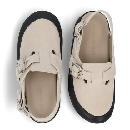 ALEXANDERMCQUEEN サンダル  ブラック ベージュ ベルト 735803