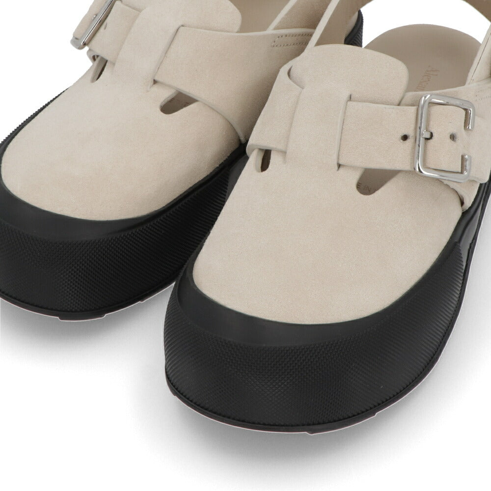 ALEXANDERMCQUEEN サンダル  ブラック ベージュ ベルト 735803
