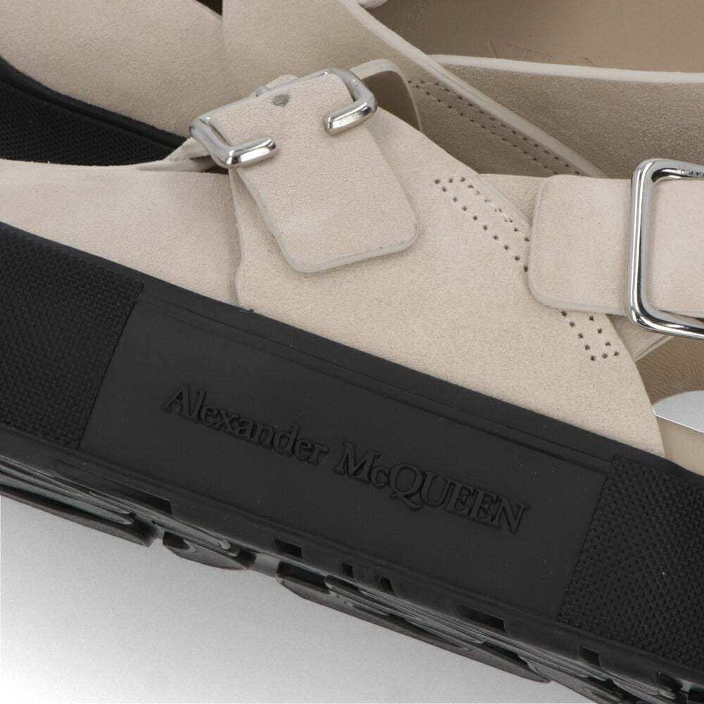 ALEXANDERMCQUEEN サンダル  ブラック ベージュ ベルト 735803