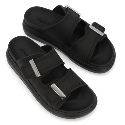 ALEXANDERMCQUEEN サンダル  ブラック ピンク ベルト 658063