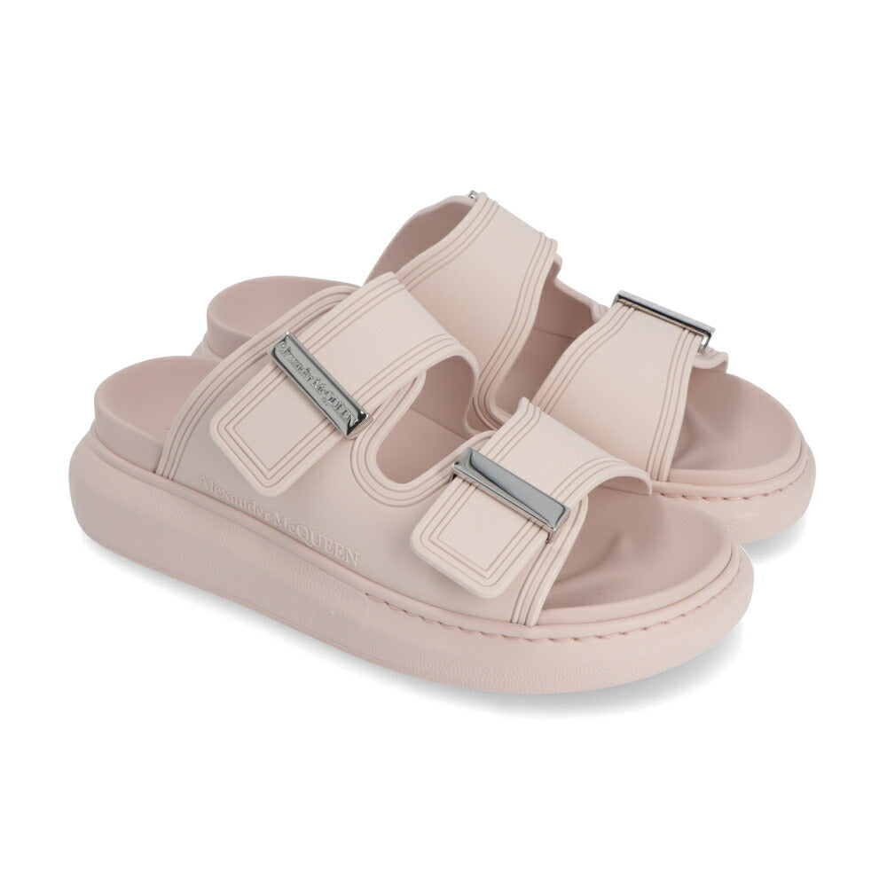 ALEXANDERMCQUEEN サンダル  ブラック ピンク ベルト 658063