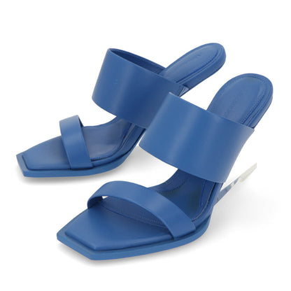 ALEXANDERMCQUEEN サンダル  ブラック ブルー クリア ウェッジヒール 746243