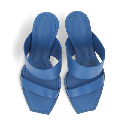 ALEXANDERMCQUEEN サンダル  ブラック ブルー クリア ウェッジヒール 746243