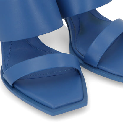 ALEXANDERMCQUEEN サンダル  ブラック ブルー クリア ウェッジヒール 746243