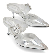 ALEXANDERMCQUEEN サンダル  シルバー ベルト メタリック 744487