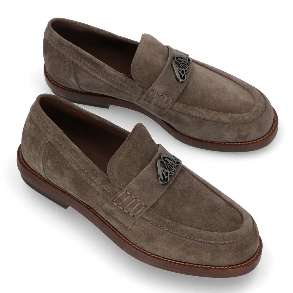 ALEXANDERMCQUEENシューズ  ベージュ イエロー スエード ローファー 777805