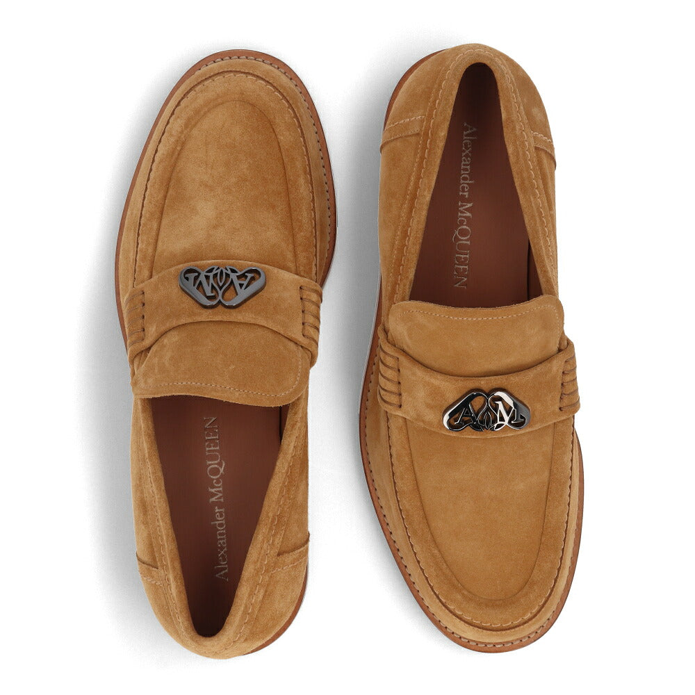 ALEXANDERMCQUEENシューズ  ベージュ イエロー スエード ローファー 777805