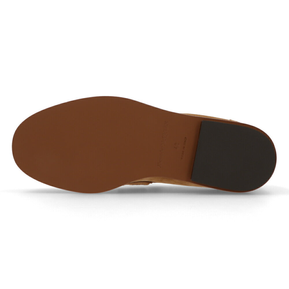 ALEXANDERMCQUEENシューズ  ベージュ イエロー スエード ローファー 777805