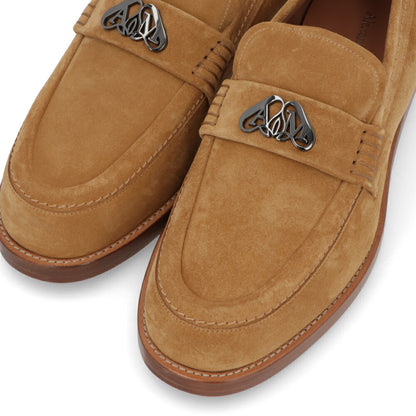 ALEXANDERMCQUEENシューズ  ベージュ イエロー スエード ローファー 777805