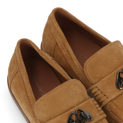 ALEXANDERMCQUEENシューズ  ベージュ イエロー スエード ローファー 777805