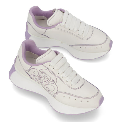 ALEXANDERMCQUEEN スニーカー ホワイト×パープル ツートン 687995