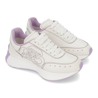 ALEXANDERMCQUEEN スニーカー ホワイト×パープル ツートン 687995