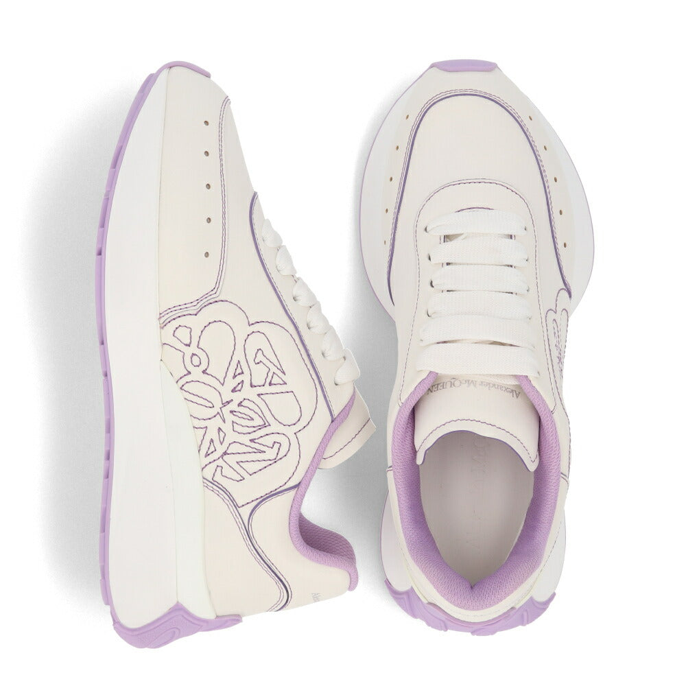 ALEXANDERMCQUEEN スニーカー ホワイト×パープル ツートン 687995