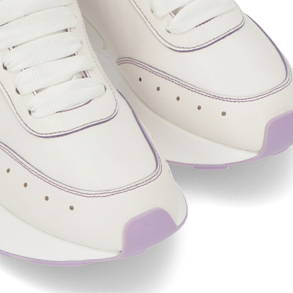 ALEXANDERMCQUEEN スニーカー ホワイト×パープル ツートン 687995