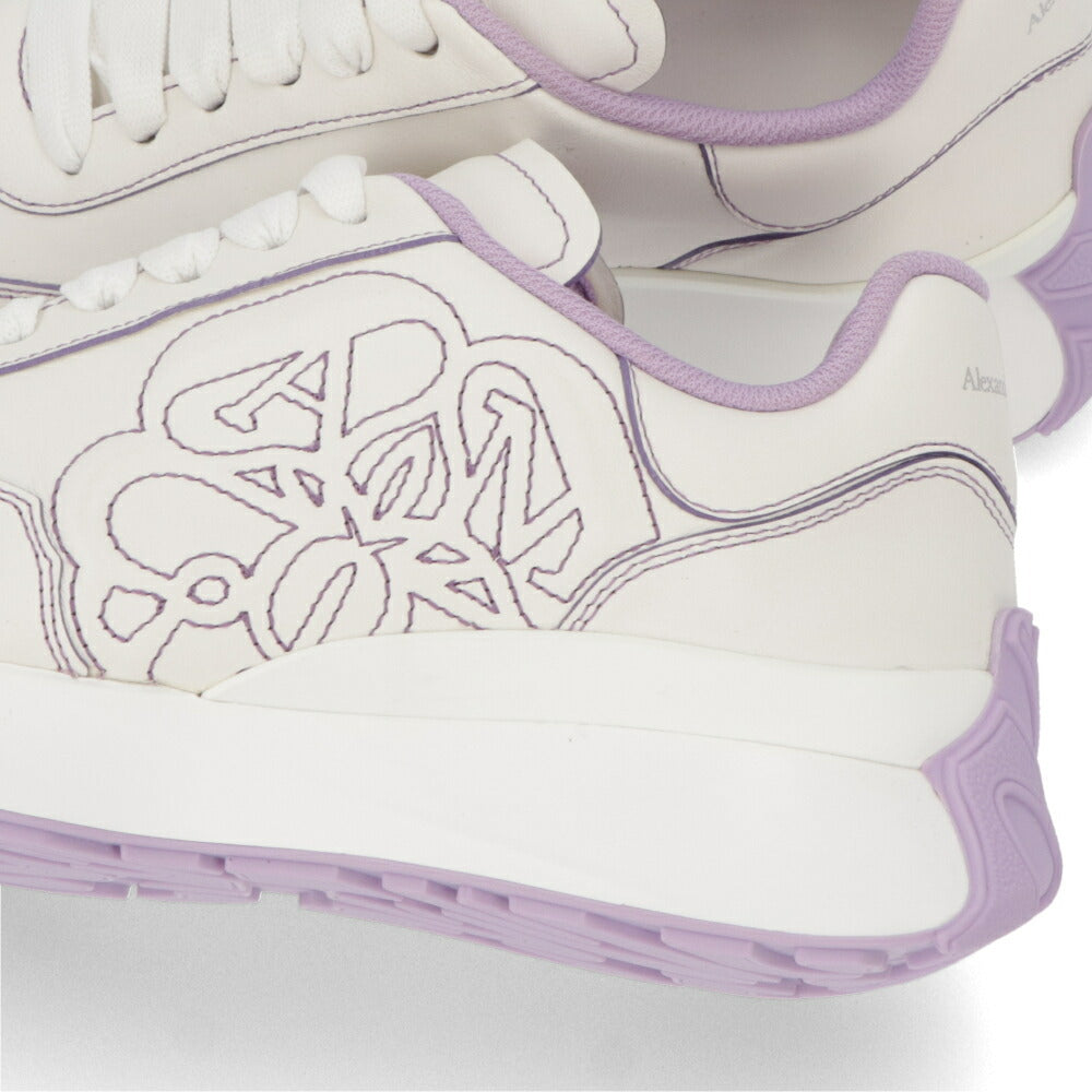 ALEXANDERMCQUEEN スニーカー ホワイト×パープル ツートン 687995
