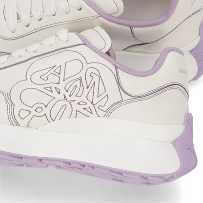 ALEXANDERMCQUEEN スニーカー ホワイト×パープル ツートン 687995