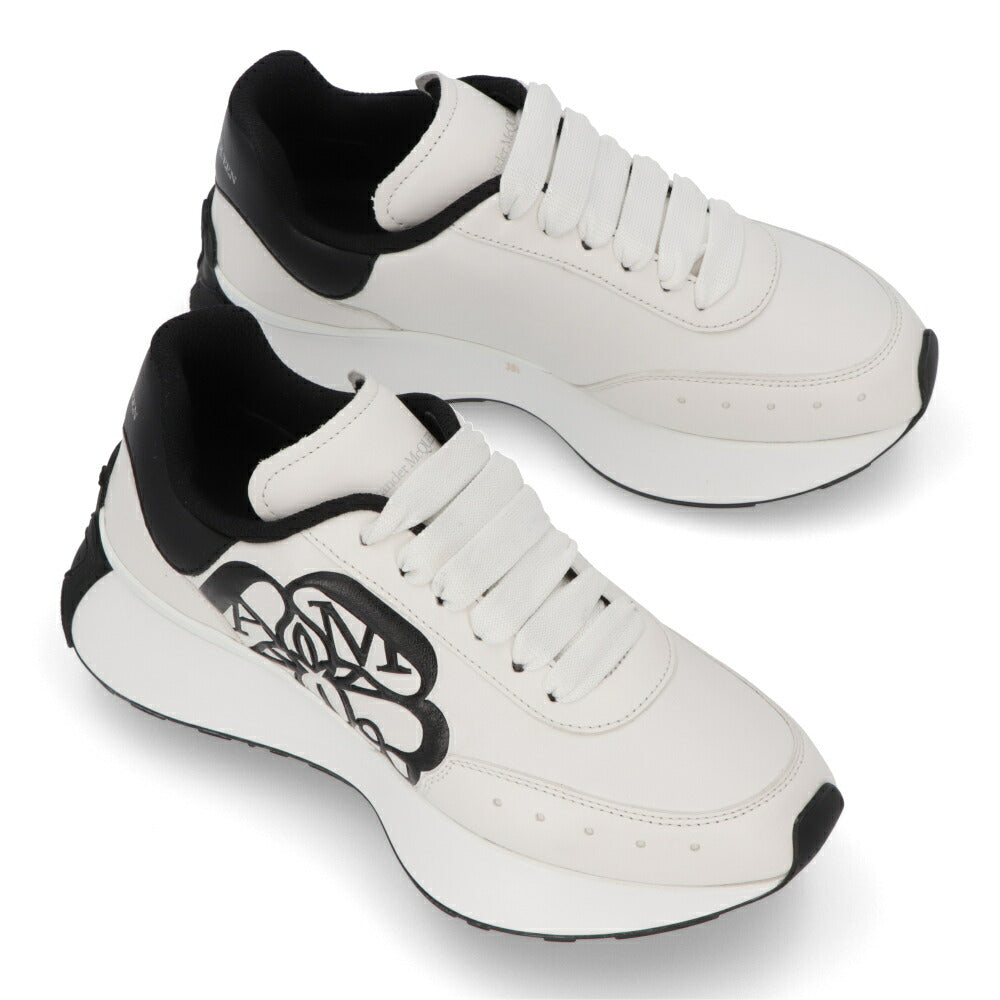 ALEXANDERMCQUEEN スニーカー ホワイト×ブラック バイカラー 691039