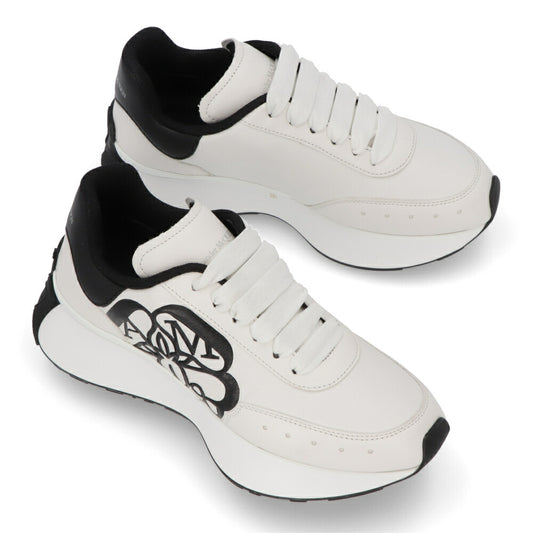ALEXANDERMCQUEEN スニーカー ホワイト×ブラック バイカラー 691039