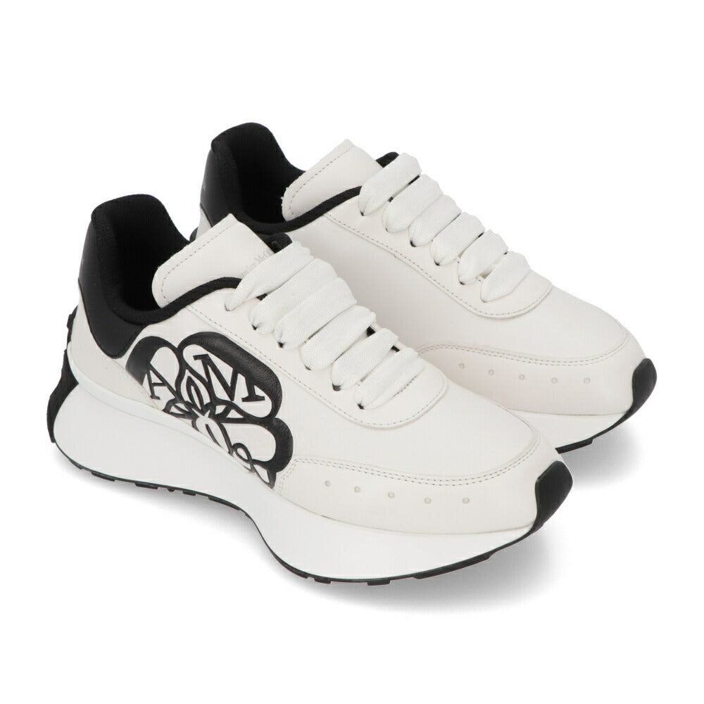 ALEXANDERMCQUEEN スニーカー ホワイト×ブラック バイカラー 691039
