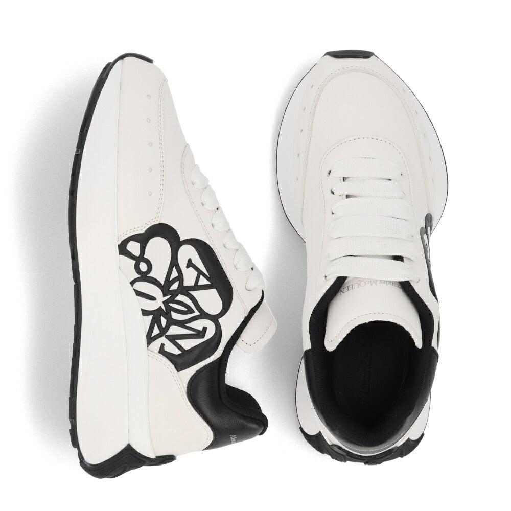 ALEXANDERMCQUEEN スニーカー ホワイト×ブラック バイカラー 691039