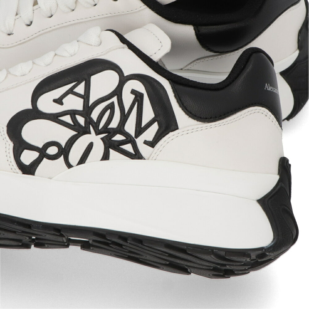 ALEXANDERMCQUEEN スニーカー ホワイト×ブラック バイカラー 691039
