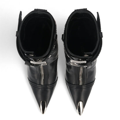 ALEXANDERMCQUEEN ブーツ ブラック×レッド ショートブーツ 768101