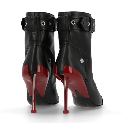 ALEXANDERMCQUEEN ブーツ ブラック×レッド ショートブーツ 768101