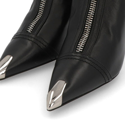 ALEXANDERMCQUEEN ブーツ ブラック×レッド ショートブーツ 768101