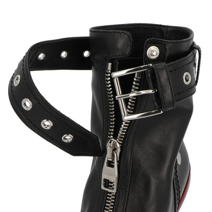 ALEXANDERMCQUEEN ブーツ ブラック×レッド ショートブーツ 768101