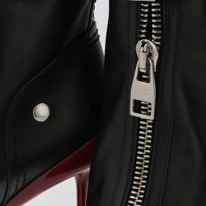 ALEXANDERMCQUEEN ブーツ ブラック×レッド ショートブーツ 768101