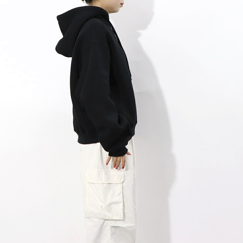 Alexander Wang フーディ パーカー ブラック ロゴ 裏起毛